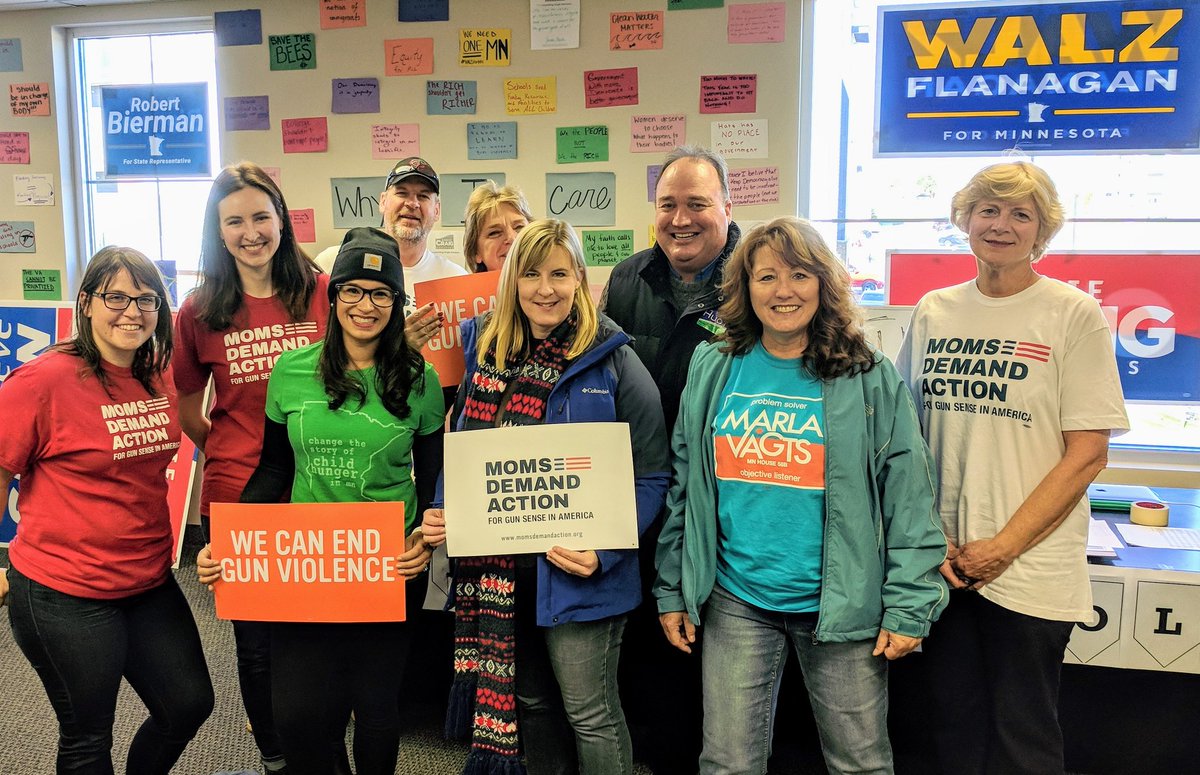 Minnesota <a href="/MomsDemand/">Moms Demand Action</a> volunteers are ready to call voters in support of Gunsense candidates for the MN House!  #ExpectUs #mnleg #MN02