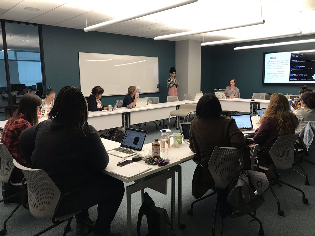 transitorytammy's tweet photo. Great #React workshop by @gdisf #womenintech https://t.co/BtXWuCuB78