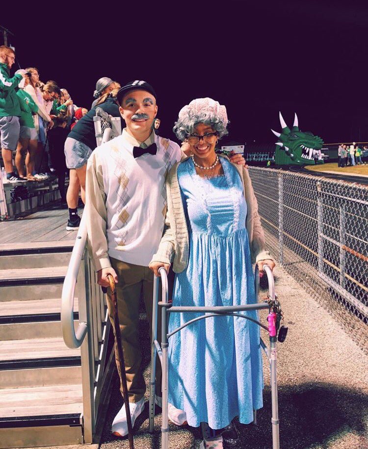 FHSBleedGreen's tweet photo. Just a few of our #seniorcitizens that were able to make it out to the #seniornight game last night! 👴🏼👵🏼 https://t.co/hKyabQjF8l