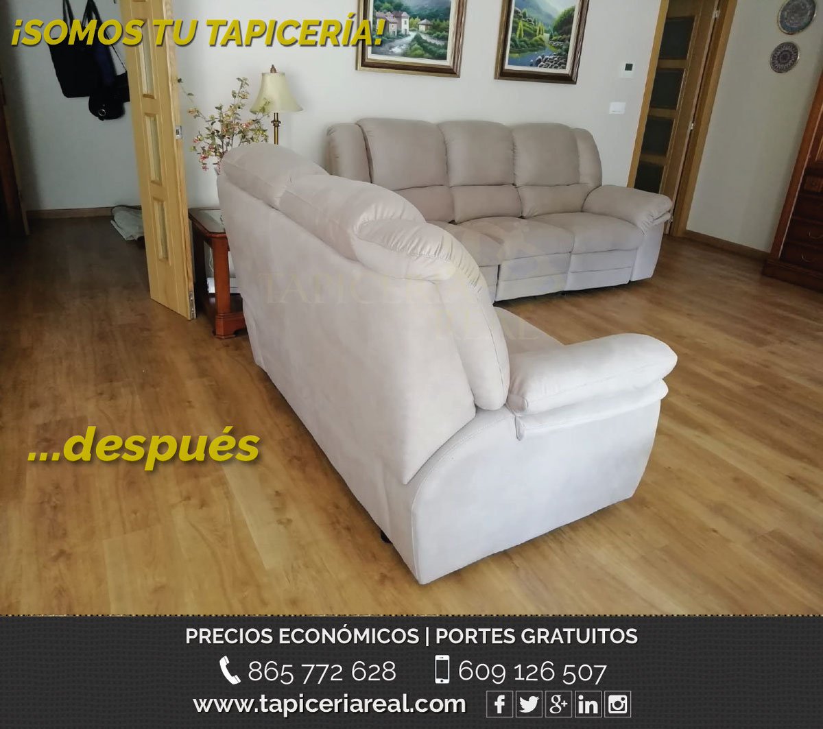 tapiceria_real's tweet image. Antes y después conjunto #sofásrelax #Alicante. En la #tapicería, sustituyendo la antigua piel, pero manteniendo diseño original, hemos utilizado microfibra antimanchas de agradable tacto. También les cambiamos las espumas interiores y las correas de los respaldos y asientos.