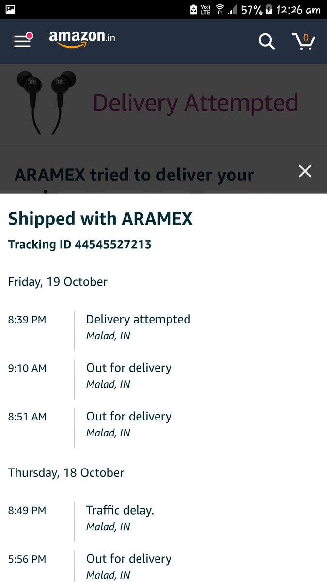 davechirag1992's tweet image. booked product on 13 oct 2018 . expected delivery is 17 oct from 17 oct it is showing out for delivery but i m not able to get product and i have done payment advance. 
i dont thik so that this is the way how amazon treat for prime customer .