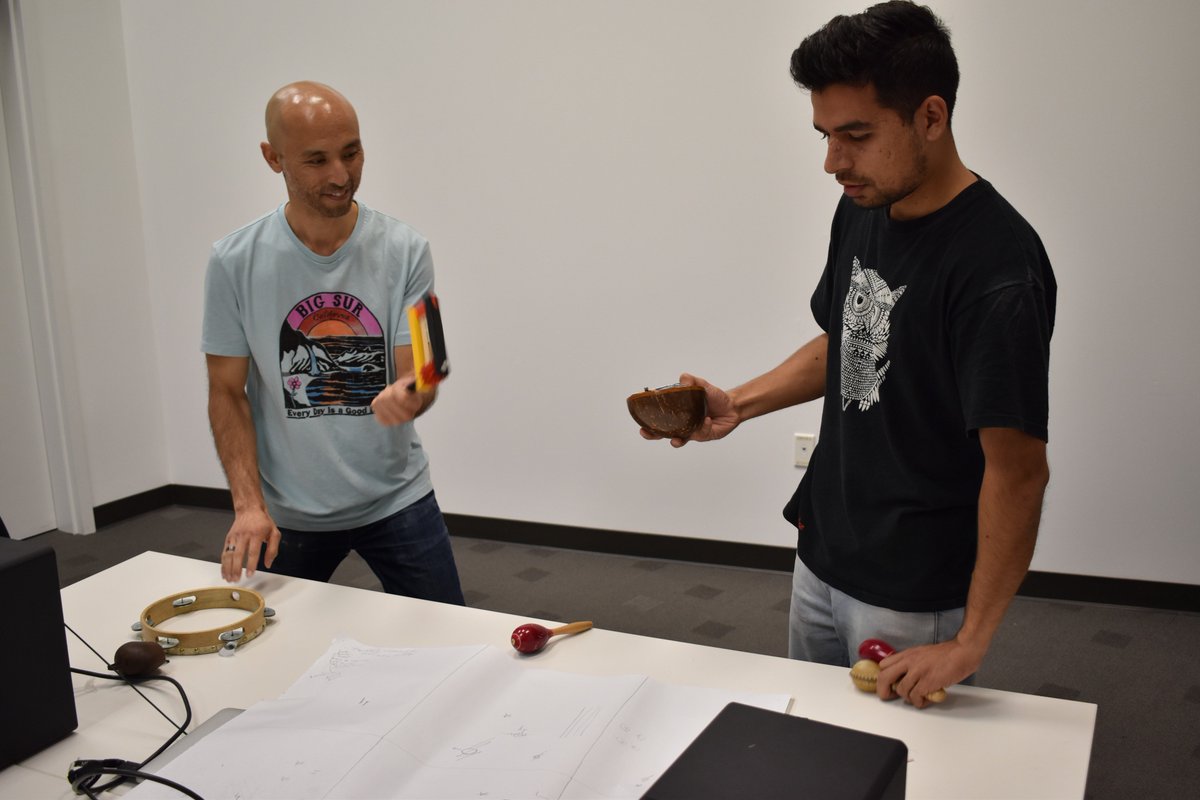 la_listens's tweet photo. Some highlights from 'Notating Acoustic Territory,' a workshop conducted by Umi for @artcenteredu's @mediadesign Launch Sessions! Participating students narrated sound stories and offered up their take on creative sound symbology. https://t.co/QBfwCxJi6B