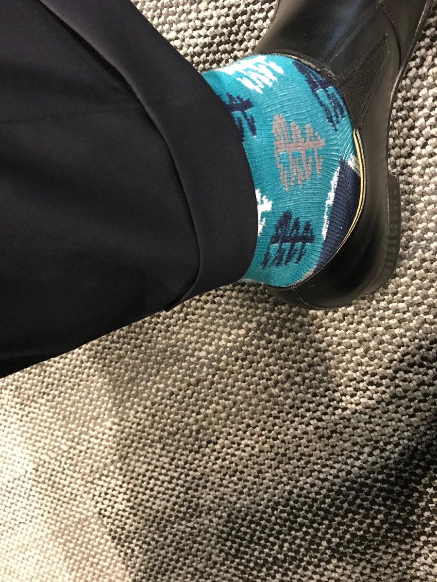 Finally my sockies, traditional, but worn proudly #ICRE2018 ⁦@OrthopodReg⁩ #chiefResidents #FrankFeet