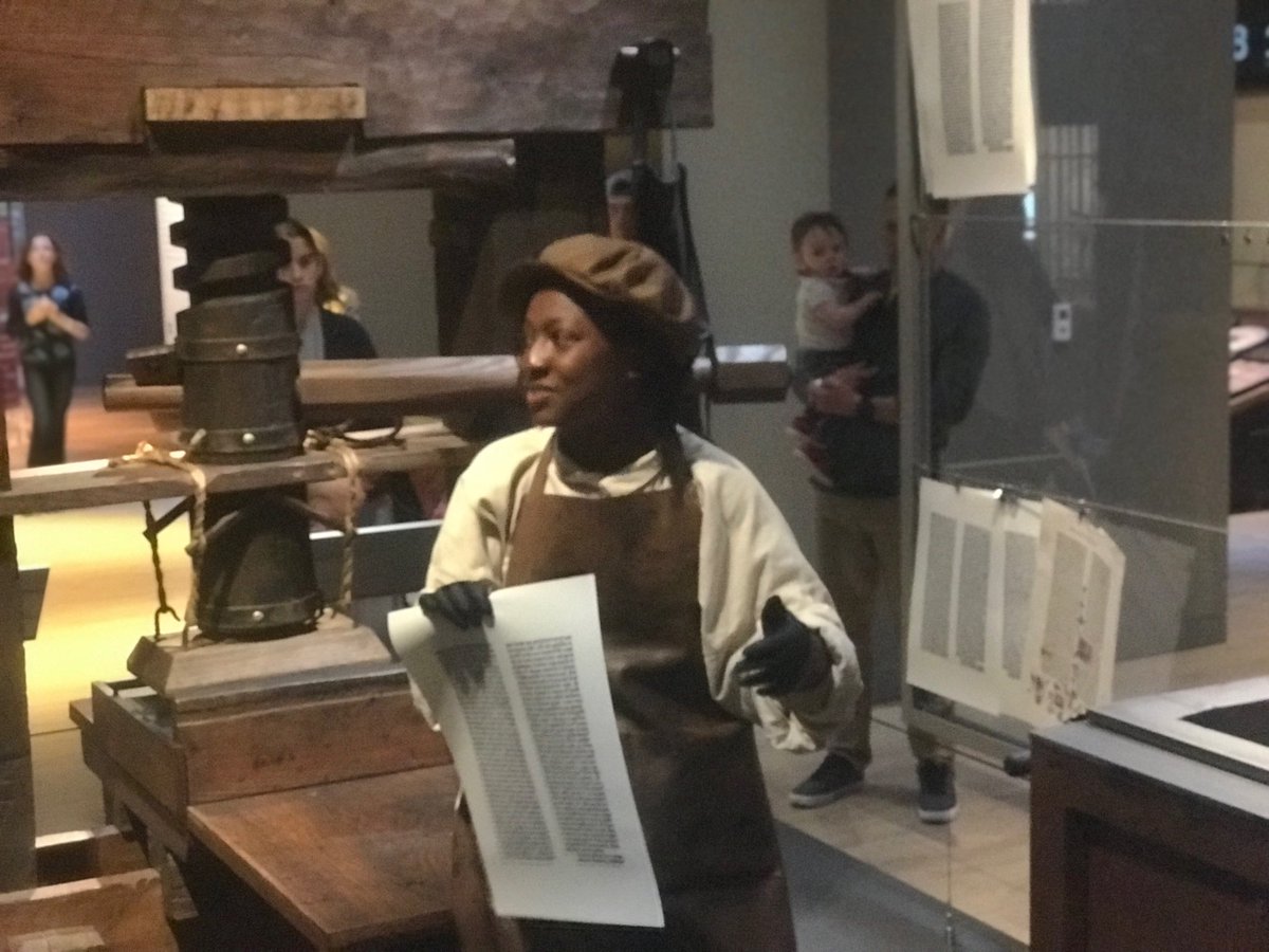 philbertroyston's tweet image. A replica of an original printing press that was used to print to bible.
#AdventistComm #SJCtrips #Themuseumofthebible