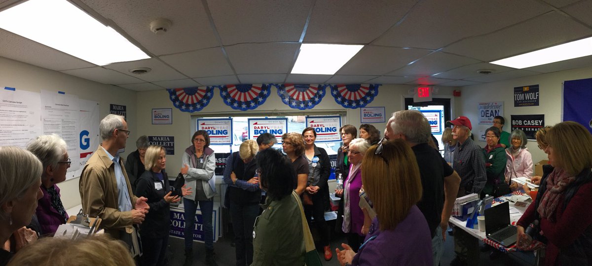 BolingStateRep's tweet photo. Thank you to all the tremendous volunteers who came out in numbers this morning and this afternoon to help @mariaforpa and @BolingStateRep get elected and to restore some sanity and humanity to our Statehouse!
We will do this!
#LetsGoBoling https://t.co/AsbvJYEt6B