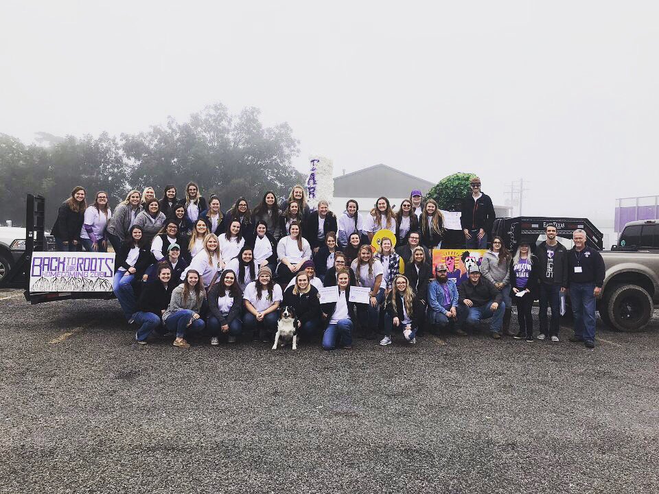 Another year is in the books! We won best homecoming float for the second year in a row! #We💜T-State #ΣΑ #BackToOurRoots #tarletonstate
