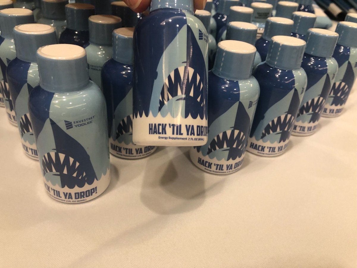 YIDeveloper's tweet photo. At the #Vegas #M2020Hack? Stop by the @YIDeveloper booth for #API questions and grab an energy drink to help fuel your #FinTech innovation! #YodleeDeveloper #FinTasticSharks #HappyCoding https://t.co/PjSATmvDn0