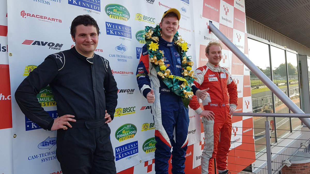 These are the podium finishers from today's heats in the <a href="/BrsccHQ/">BRSCC</a> Formula Ford Festival at <a href="/Brands_Hatch/">Brands Hatch</a>. Will one of them win the whole thing tomorrow?