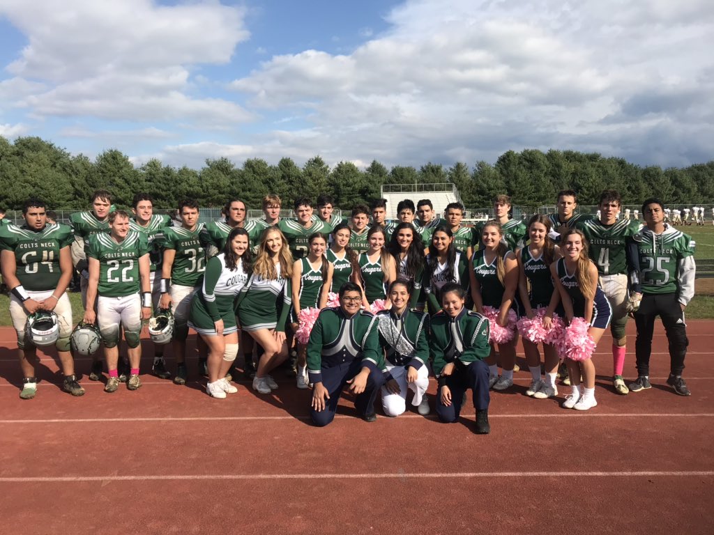Colts Neck High School (@cnhs_cougars) on Twitter photo Congrats to our senior football players, marching band members, cheer & dance on senior day. Thank you for a great four years. <a href="/cnhs_danceteam/">CNHS Dance Team</a> @ColtsNeckMusic @CNHSactivities #theregional #GoCougars Congrats to our senior football players, marching band members, cheer & dance on senior day. Thank you for a great four years. <a href="/cnhs_danceteam/">CNHS Dance Team</a> @ColtsNeckMusic @CNHSactivities #theregional #GoCougars