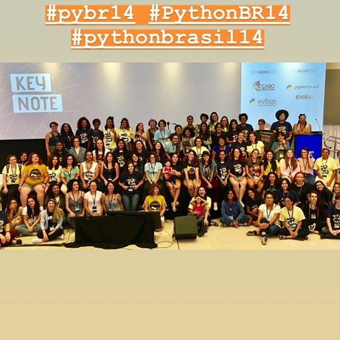 Annefreire's tweet image. Mulheres da Python Brasil [14]!🐍🔝💙 #PythonBR14