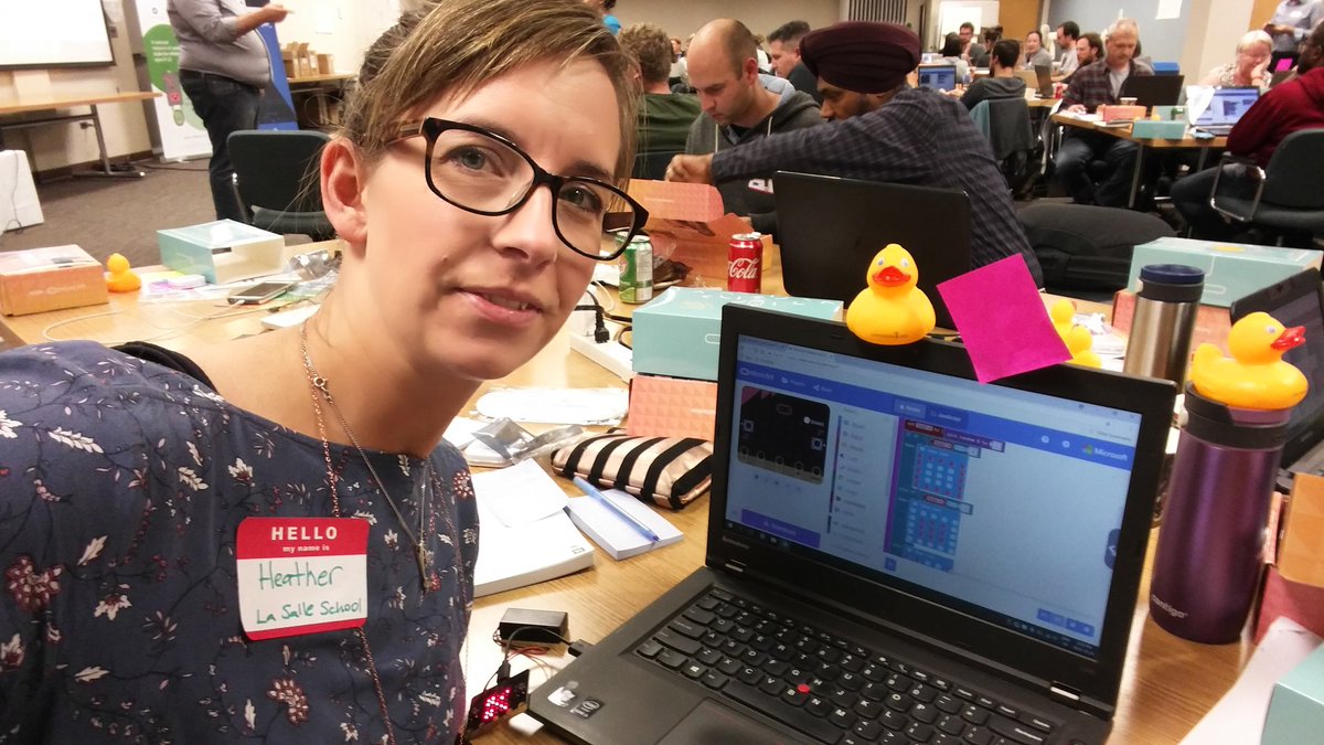 hlkwells's tweet image. This is an intimidating group of educators, but I have a pink sticky to ask for help and Larry to help with debugging #codecreateteach #computationalthinking
