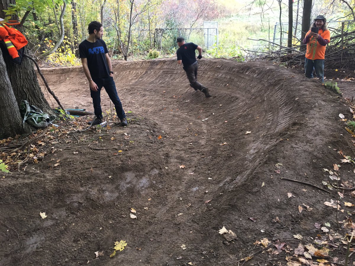mluckhardt's tweet photo. Building big berms and rock features @WCCTrails today!  Bigger is better! https://t.co/MHERjucIKJ