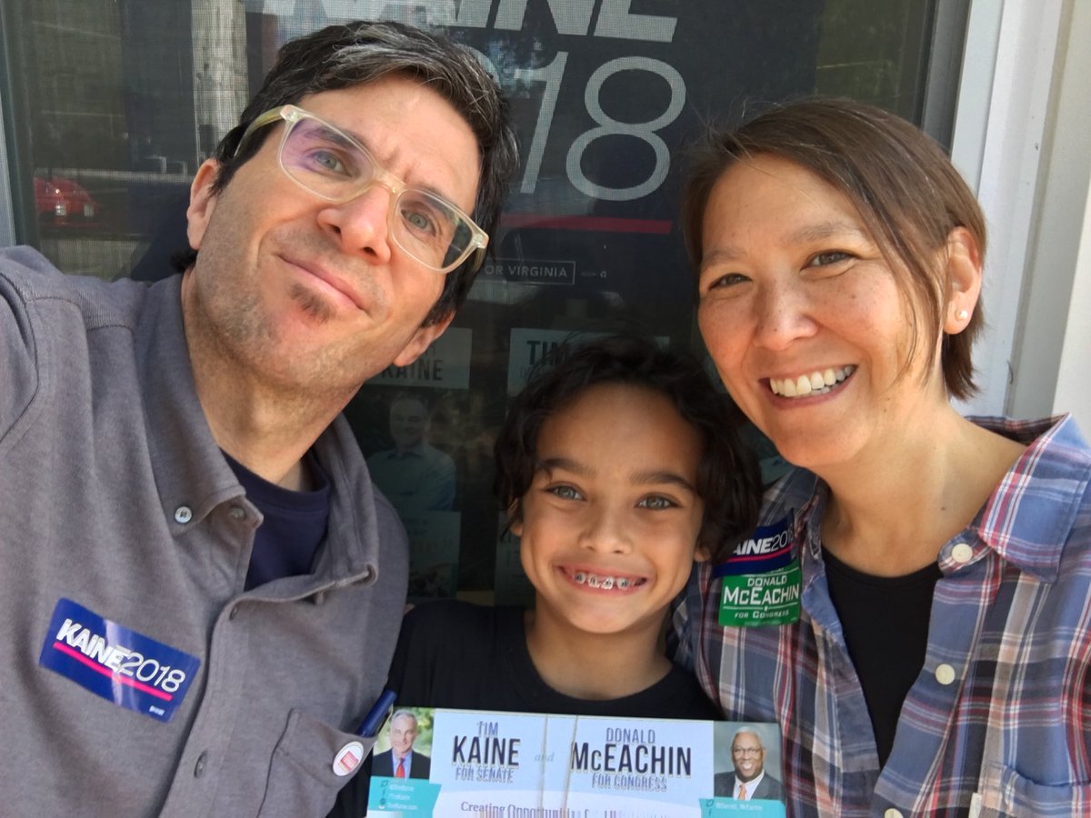 Canvassing, a family affair. #GOTV  #TK4VA