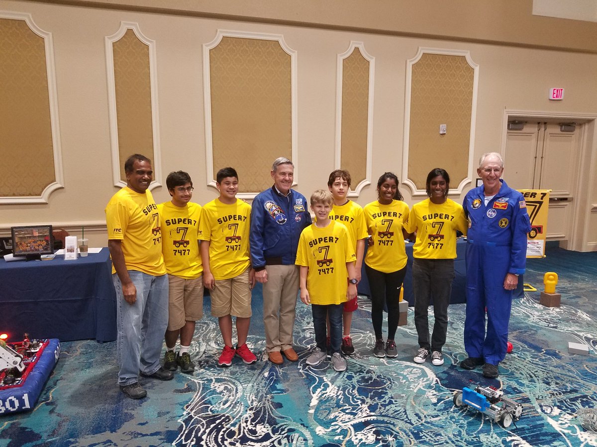 <a href="/7477Super7/">Team Super7</a> thanks <a href="/Astro_CabanaBob/">Bob Cabana</a> for meeting our team and for his words of advice. It was an honor meeting you sir.

<a href="/FL_FIRST_Alumni/">Florida FIRST Alumni</a>, <a href="/FTCTeams/">FIRST Tech Challenge</a> , <a href="/FIRSTinFlorida/">FIRST in Florida</a>, <a href="/FIRSTweets/">FIRST</a> <a href="/bonzack/">Barry Bonzack</a>