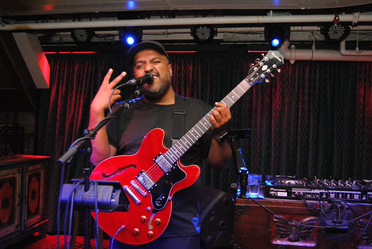 The man, the myth, the legend @OmarKhanMusic is on our stage tonight! He’s held two residencies here at the Belmont and its been a privilege to have him.