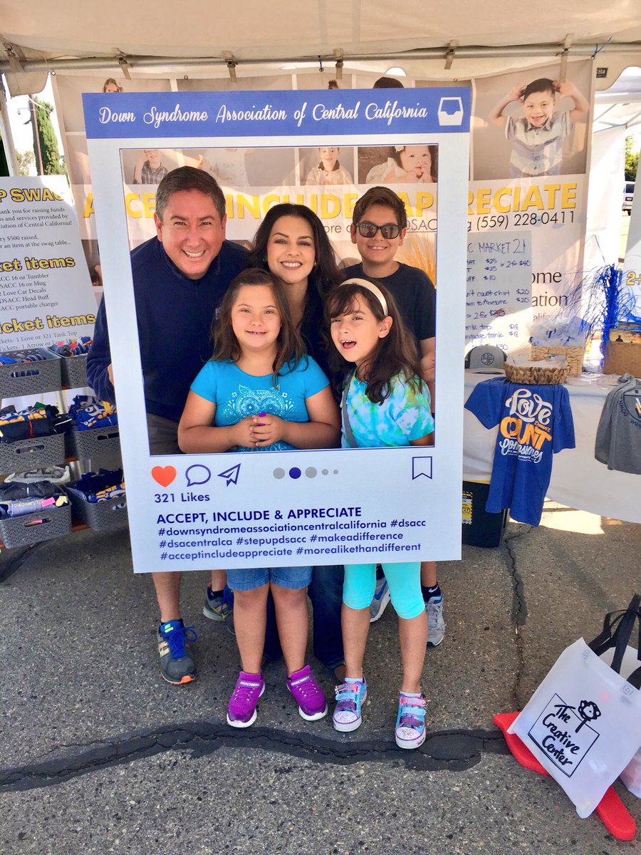 efraintovarjr's tweet photo. Great day at @down_central’s #stepupfordownsyndrome. Thank you to all the sponsors, @fresnonissan @fresnohyundai @Kiwanis @CareForKids and to the many more who help our valley’s children and families! #dsacc #WeAreDSACC #TRI21 https://t.co/NtMJGXT2TF