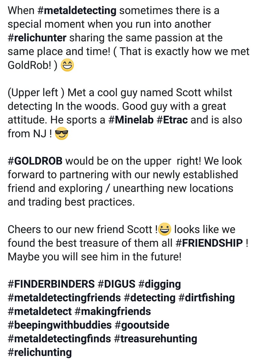 FINDER_BINDERS's tweet photo. #detectingwithfriends
#metaldetecting #relichunter #Minelab #Etrac
#GOLDROB #FRIENDSHIP
#FINDERBINDERS #DIGUS #digging #metaldetectingfriends #detecting #dirtfishing #metaldetect #makingfriends #beepingwithbuddies #gooutside #metaldetectingfinds #treasurehunting #relichunting https://t.co/hivWSdEFQh