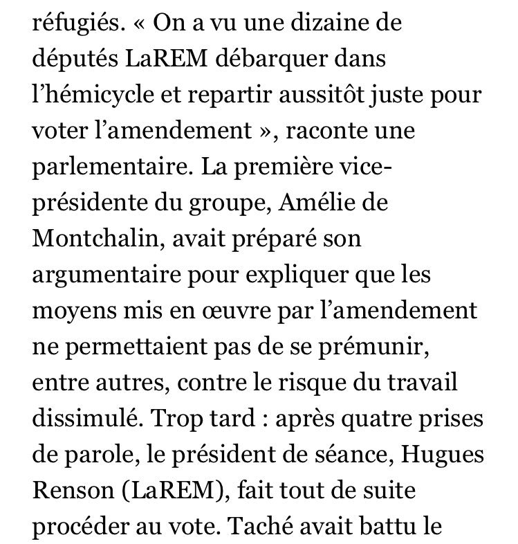 Clément Vaillant (@cvaillant1) on Twitter photo 2018-10-20 19:52:16 Daprès @Le_Figaro, le député LREM Aurélien Taché a mobilisé dans une chaîne Telegram pour faire adopter son amendement contre lavis du Gouvernement #DirectAN Daprès @Le_Figaro, le député LREM Aurélien Taché a mobilisé dans une chaîne Telegram pour faire adopter son amendement contre lavis du Gouvernement #DirectAN