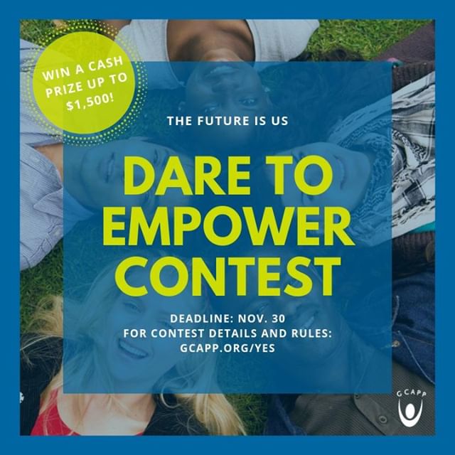 the_GCAPP's tweet photo. The future is bright thanks to courageous, innovative youth! #GCAPP dares you to tap into your power and potential to improve your community. Enter the #DARETOEMPOWER contest. Read contest rules and apply at https://t.co/wEDbZhTt7W
#GCAPPEMPOWERS https://t.co/af0ByBkpH7