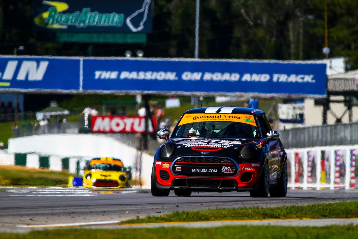 Curious to see what led to this celebration? Tune in to the final @ContinentalTire #StreetCarChallenge at 7AM ET this Sunday. Set your alarms, pour a cup of coffee, and watch some #MINI racing! #FoxFactory120
