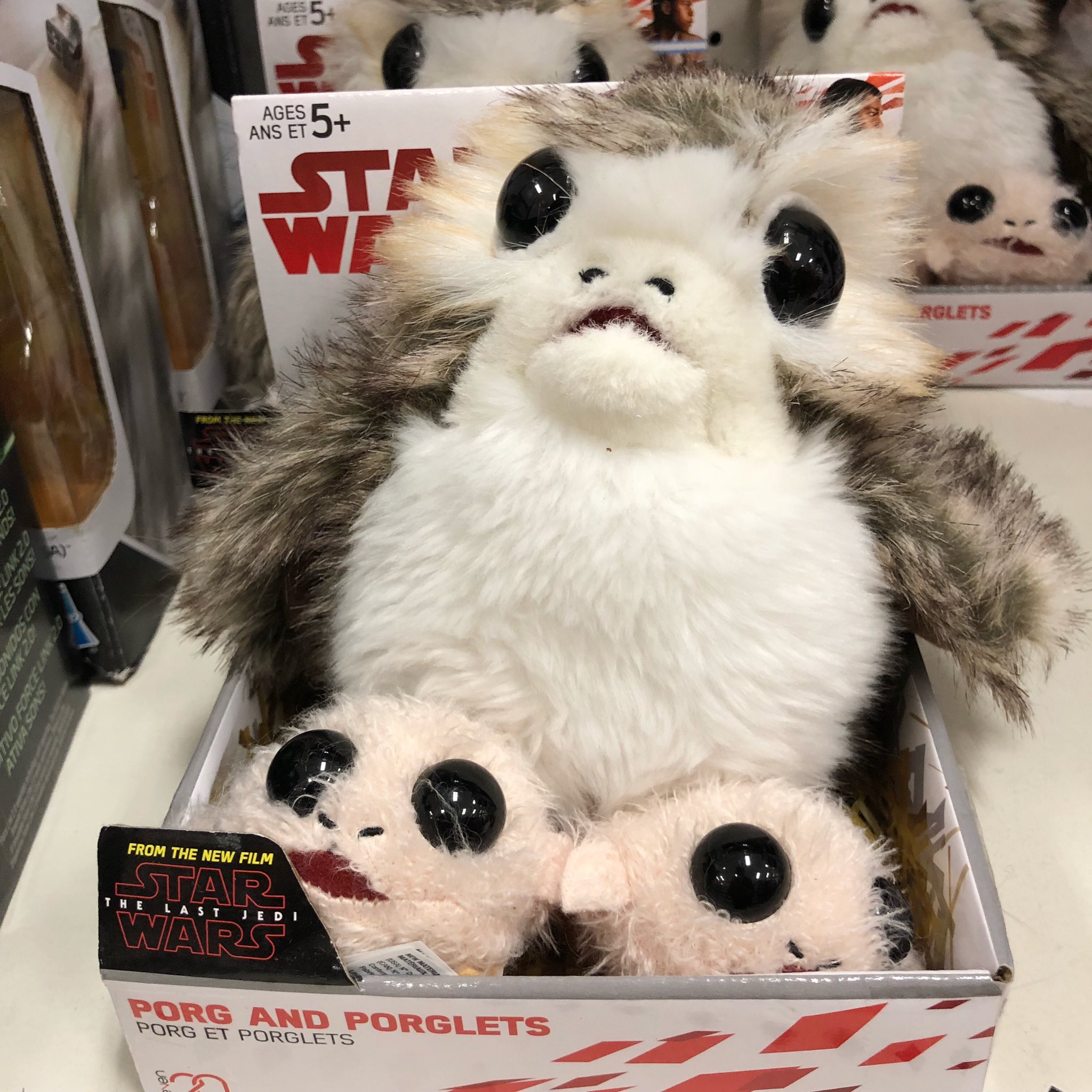star wars porg and porglets plush