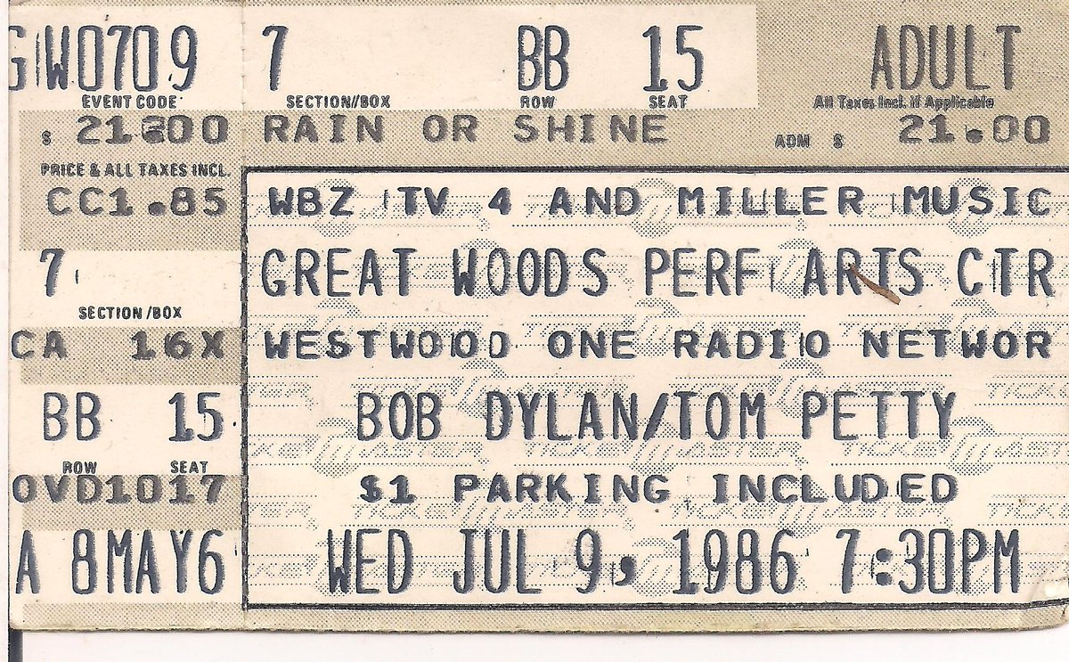 Tom Petty would have been 68 today. Much obliged for all the terrific music!

#tompetty #tompettyandtheheartbreakers #thetravelingwilburys #bobdylan #concertticket #concertticketstubs #happybirthday