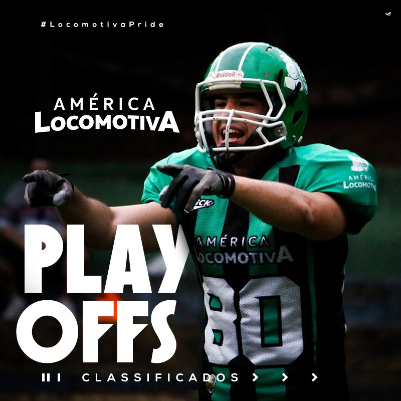 AFCLocomotiva's tweet photo. Estamos classificados para os playoffs da BFA! Vencemos o @corinthiansfa por 43 a 6. 
#LocomotivaPride https://t.co/WO3TSP4JYB