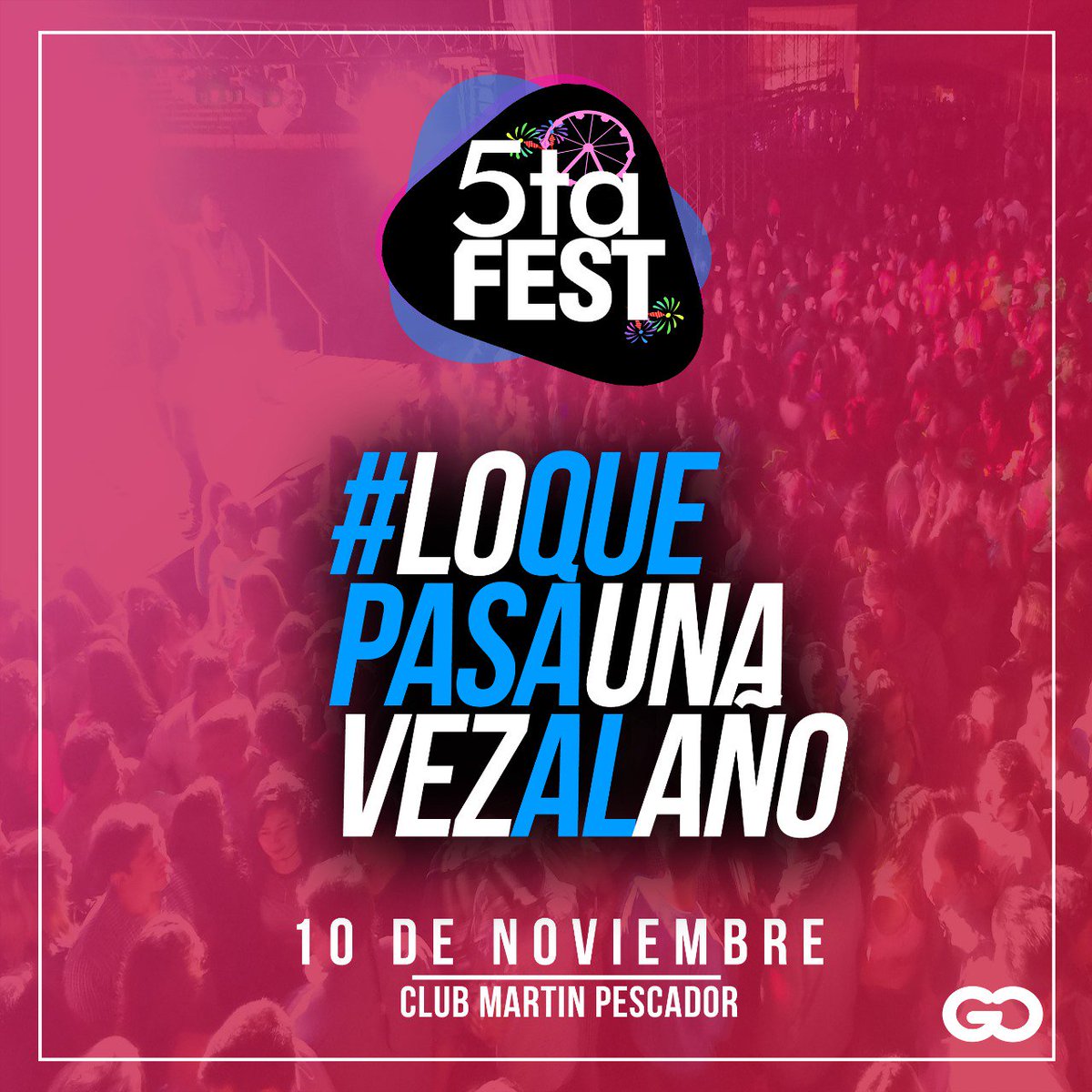 5tafest's tweet photo. Lamentablemente no llegamos al requisito para hacer el sorteo 😭 Pero como somos tan buenos vamos a hacer un sorteo igual 👏👏 Pone RT y estas participando por dos pares de entradas, gorro y vasos 😉 https://t.co/EhCZRZp1mG