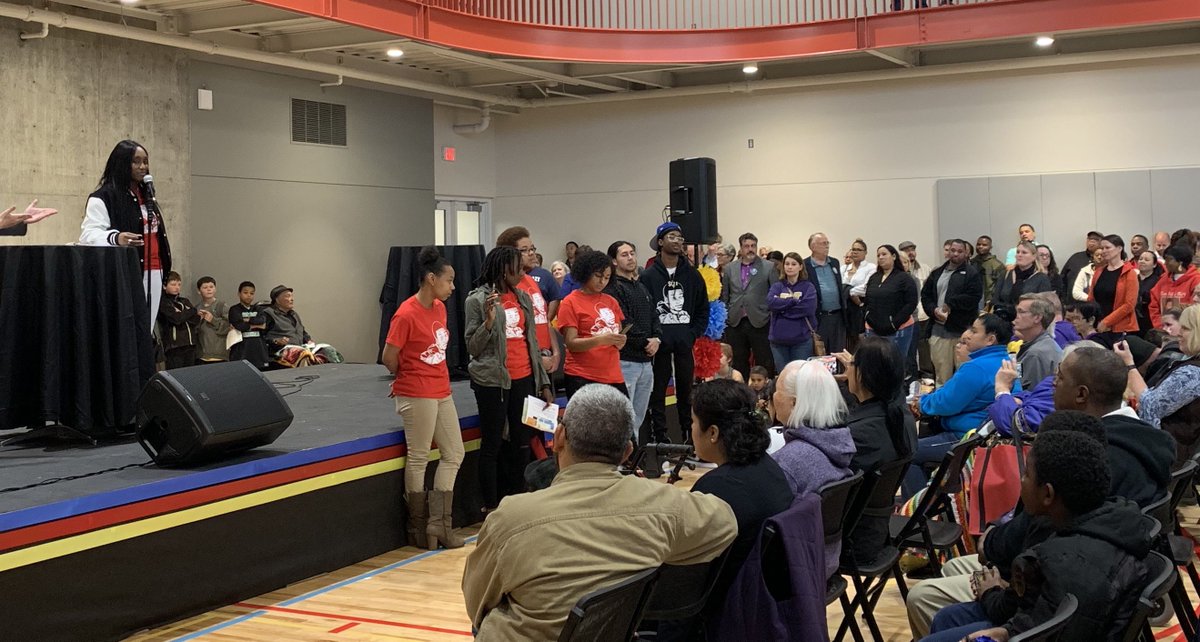 parkstacoma's tweet photo. Just months before he died, Billy Ray, @ShalisaHayes son, asked what it would take to open a community center. He sparked a dream that has become a reality @teambillyray #CelebrateEastside https://t.co/Ztm7Ixsong
