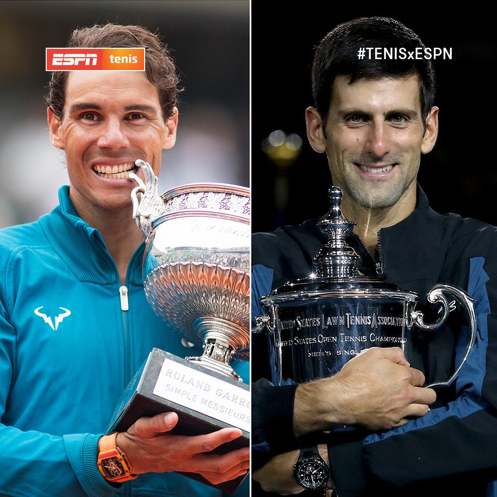 ¡Se acerca el cierre de temporada! ¿Quién terminará 2018 como número uno del mundo? 

RT - Nadal 
Fav - Djokovic

#TENISxESPN