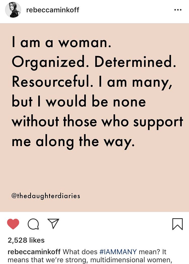 TheDDBlog's tweet image. Geeking out that @RebeccaMinkoff shared our quote from the #IAMMANY article 😱🤗 #pinchme thedaughterdiary.com/post/how-the-i…