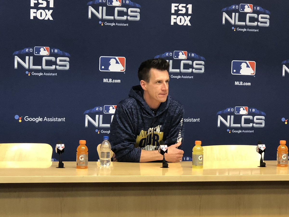 Tune in LIVE for the Game 7 press conference with Manager Craig Counsell: mlb.com/video/live-nlc… https://t.co/TgetB5m0Jx