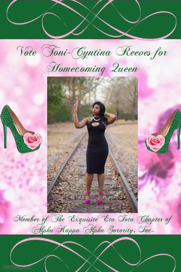 ExquisiteHI's tweet photo. Cast your ballot, have you heard? Toni for Homecoming Queen! Spread the word! Voting starts Monday at 8am. https://t.co/FVoxbX8bXp
