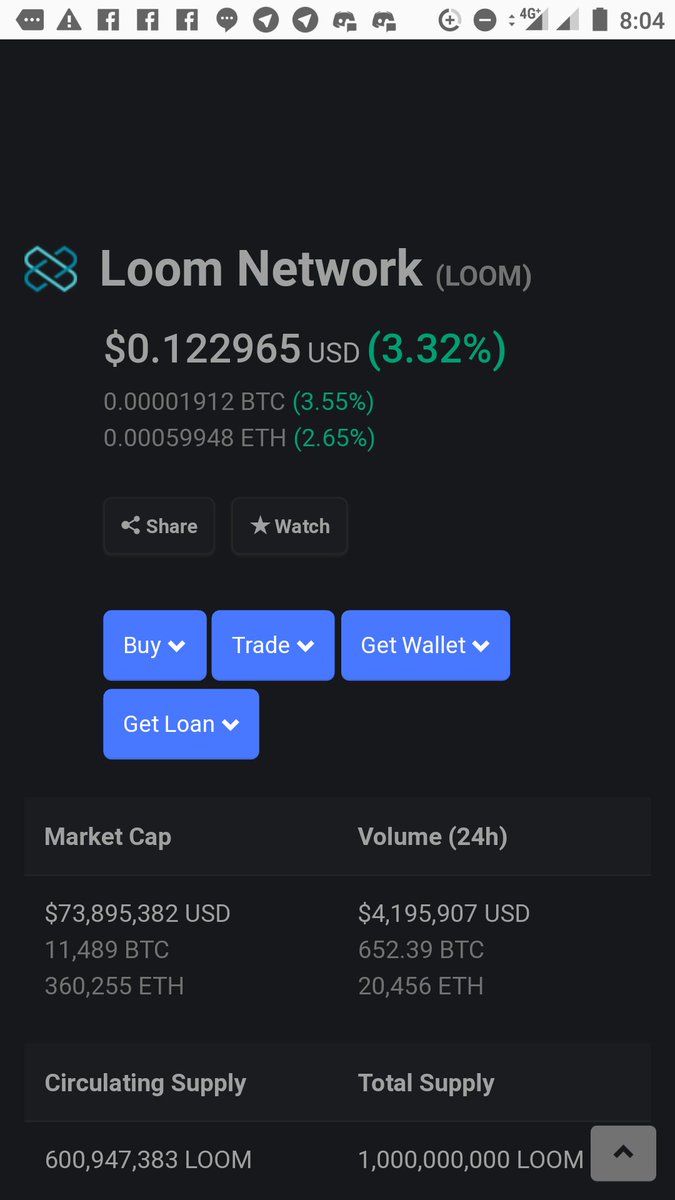 Pumps_Bot's tweet image. $Loom setting for another run