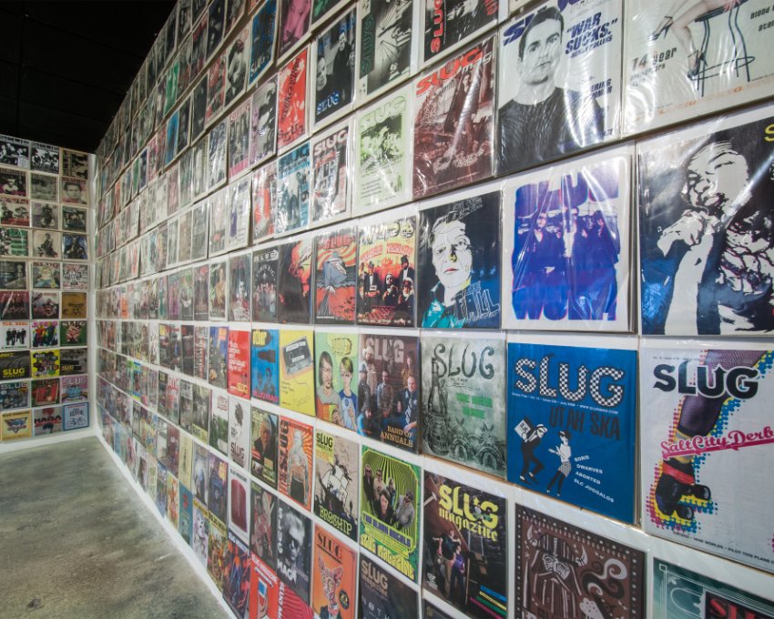 breakingslcnews's tweet photo. We are down to the last two days to see the SLUG Mag Retrospective Exhibition in the Projects Gallery. Get in here and check it out before it's too late! #umoca @SLUGMag #TheBlocksSLC #slc #art https://t.co/D3g0qf9Ij3 https://t.co/FnvM6GqIsG