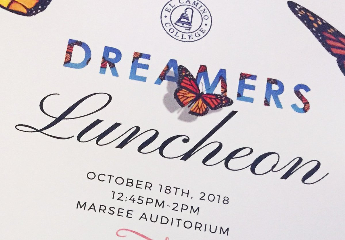 elcaminocollege's tweet photo. As part of California Community Colleges' Undocumented Week of Action, ECC hosted its 'Dreamers Luncheon' today! This week has been dedicated to advocacy and activities to support and build awareness of undocumented students throughout the state. #CCCforDACA https://t.co/NoPFB2GgXs