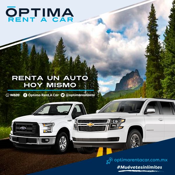 optimarentacar's tweet image. ¿Se descompuso tu auto?
¡No te preocupes! en Óptima Rent A Car contamos con una gran variedad de autos y camionetas para que te #MuévasSinLimites por la ciudad.
¡Llámanos!
Oficina Matriz +52 (33) 3812 0437 
Aeropuerto 24 hrs +52 (33) 36886088
Expo GDL +52 (33) 16442897