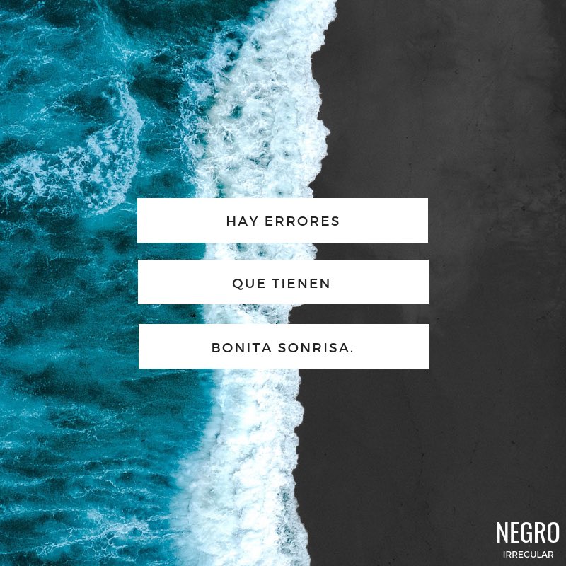 NegroIrregular's tweet photo. Hay errores que tienen bonita sonrisa. #NegroIrregular https://t.co/mZhKAOMCWO