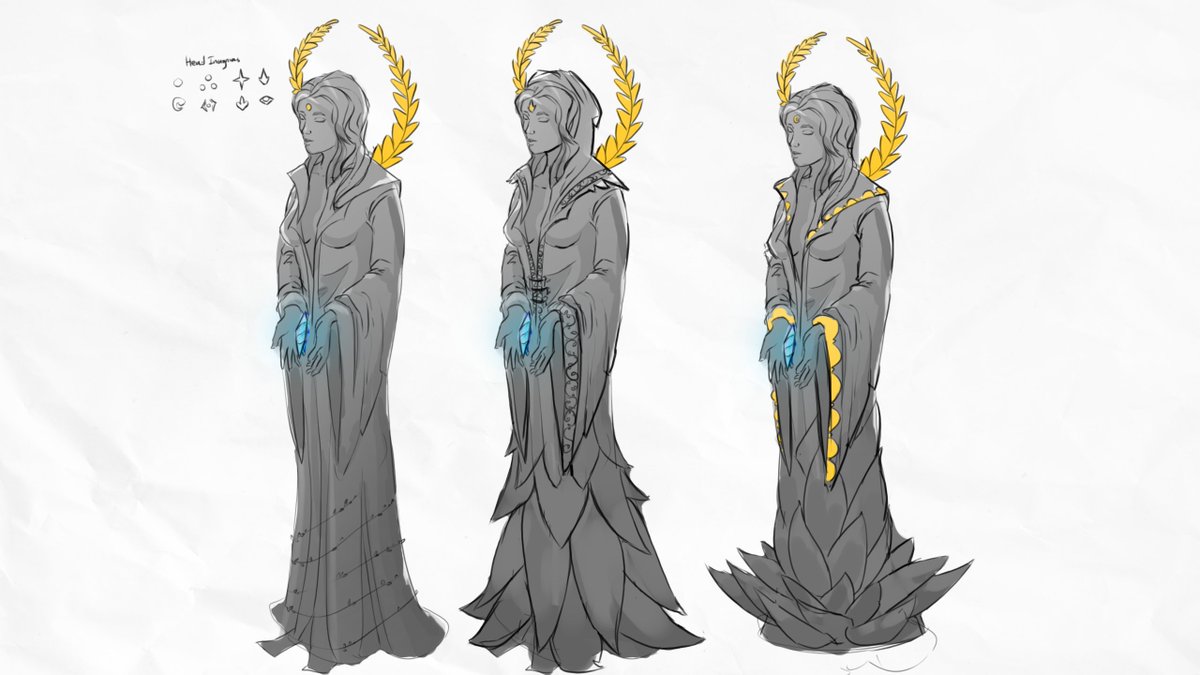 The goddess Eterra. Guardian of the world and all who dwell there. The mother of the other gods, the protector of humanity. In ancient times she kept humanity hidden away deep inside her temple - along with a mysterious being known as The Observer. #ConceptArt #GameDev #LastEpoch