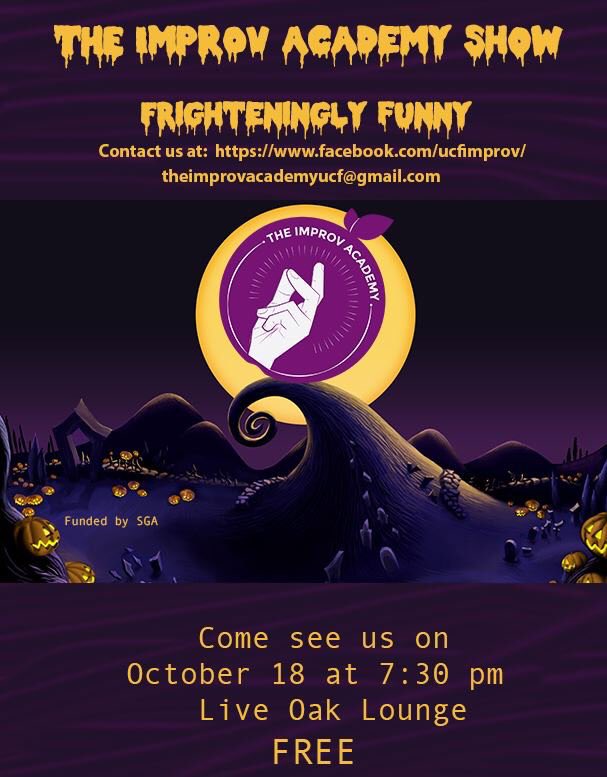 KatieTSnell's tweet photo. Show up early to snag a good seat. I'm sitting in the first row on the right hand side in an orange shirt! #Who'scoming #Comemeetme #FrighteninglyFunny https://t.co/a2ouXMF3gY