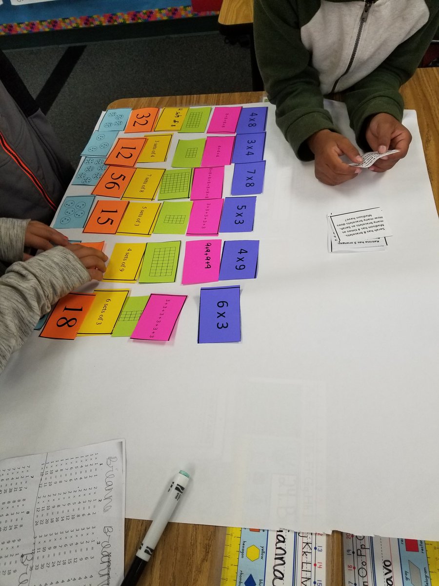 NRESprincipal's tweet photo. Spent my morning with third graders participating in a concept development card sort. It is always amazing to see students working collaboratively in small groups around math. #susdlearns @FLJaguars_SUSD @SoledadSupt @SoledadEdServ https://t.co/Dur4ishT3u