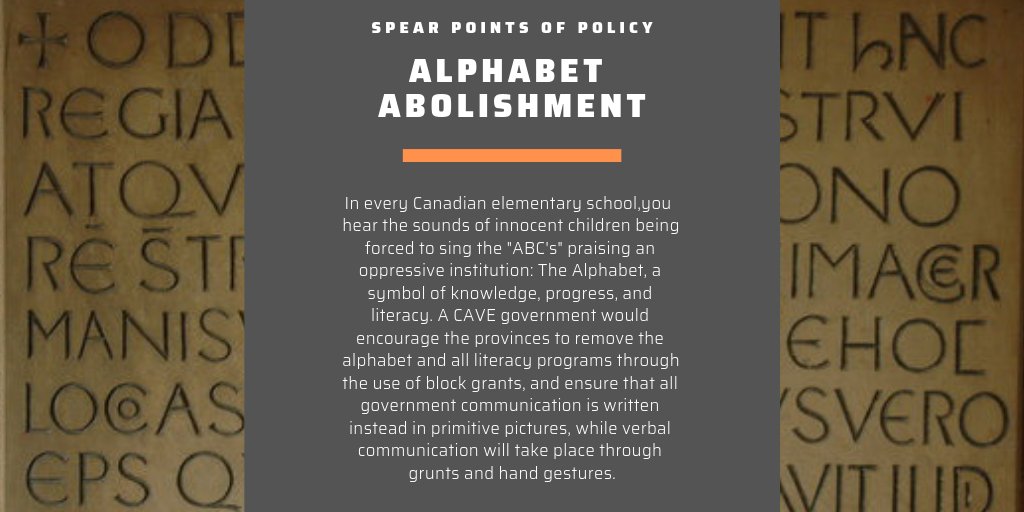 CAVEPartyCA's tweet image. Wondering what CAVE is all about? Here is a sneak peak as we announce our education reform! Join us in rolling back education to the 40,000 B.C curriculum!