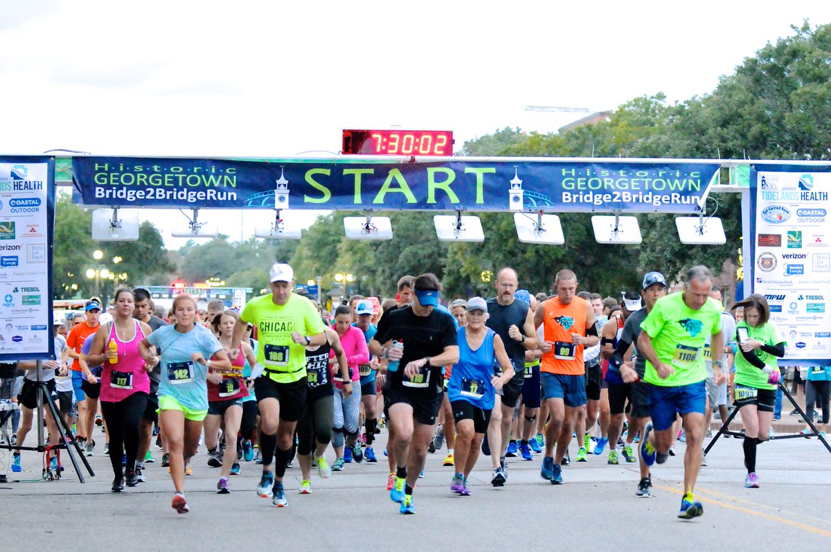 WomensRunning's tweet photo. SPONSORED: Run through history in the Georgetown Bridge2Bridge Run! The half marathon, 12K or 5K will lead you through the charming seaport city of Georgetown, SC. Get 10% off with the code RUNB2B through Oct. 25. #gtownb2b #mygeorgetown https://t.co/EbhMTbziv4