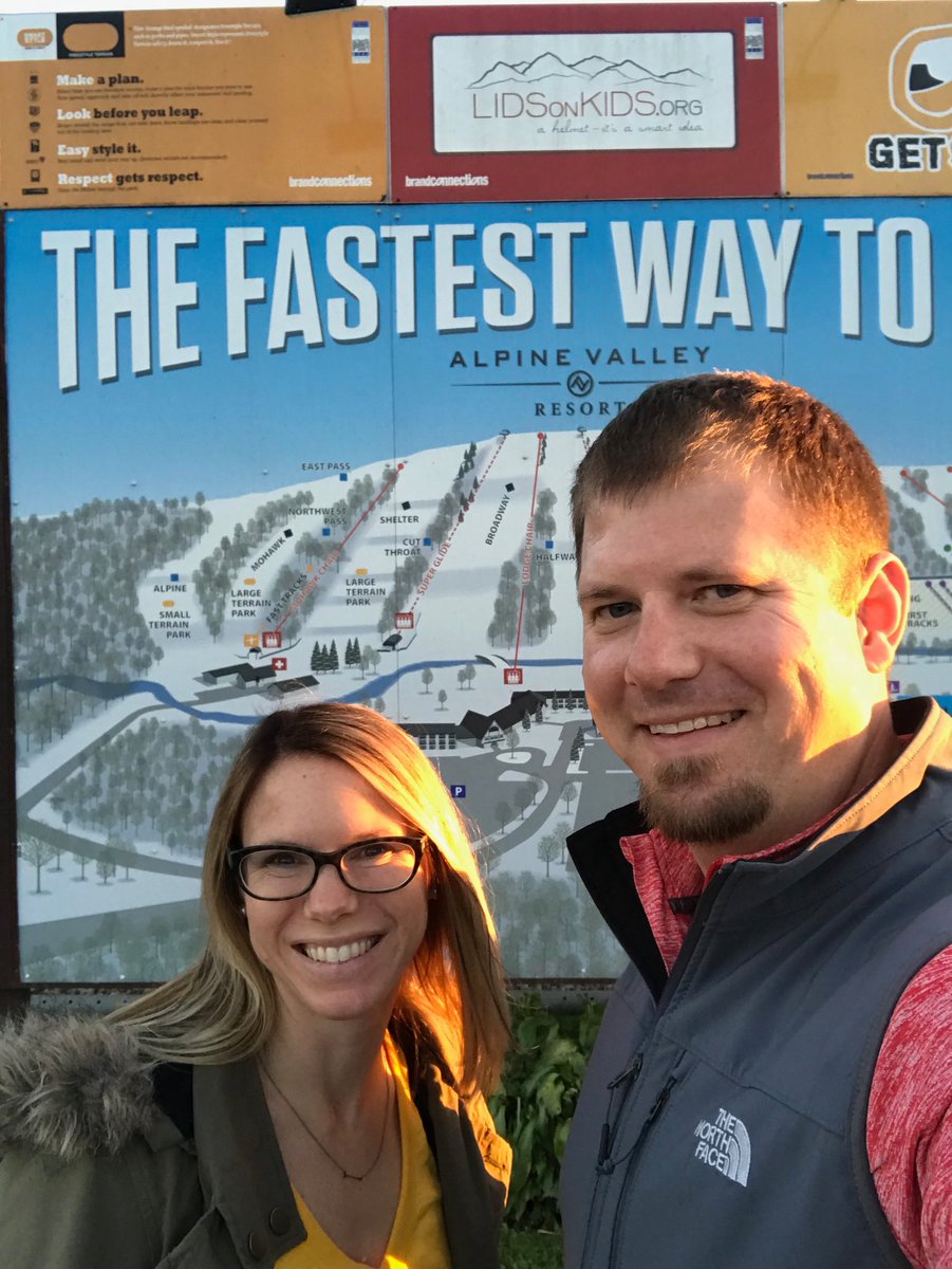 PEKuntz's tweet photo. At Alpine Valley Resort for their annual sponsors dinner. Getting ready for ⁦@HorningMiddle⁩ Ski and snowboard club! Let’s get those Hawks out on the hill! #1horning https://t.co/R4MOIrbaX4