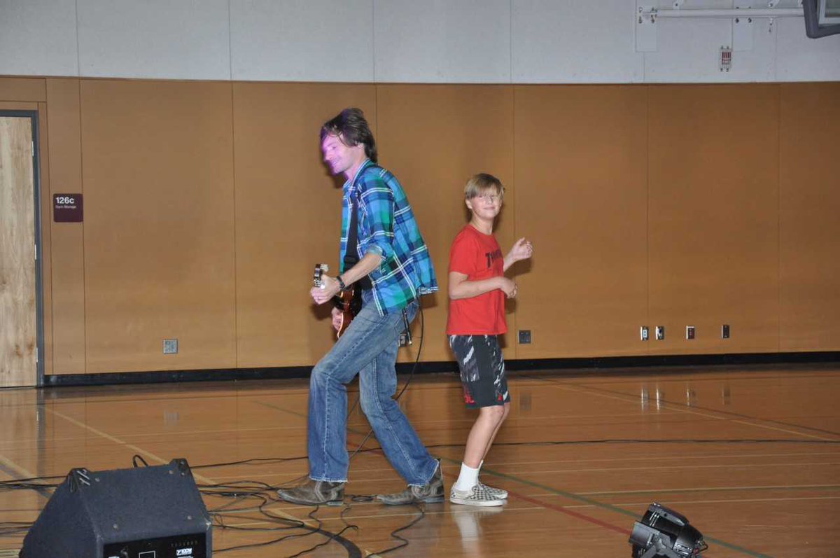 SD63NSaanich's tweet photo. Students sharing their goals, singing, air guitaring and meeting with Ryan Laird at last Friday's Bigger than That Youth Empowerment concert. Thank you to Ms. de Klerk for organizing this event! #ryanlaird #biggerthanthat #bullyingprevention https://t.co/CzaGx8kiTv