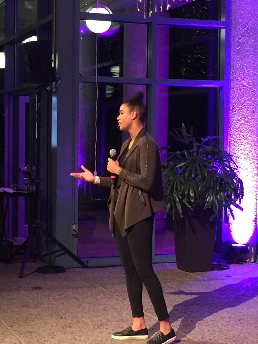 GOTRNOVA's tweet photo. Hearing from another strong girl... @T_Cloud4 Natasha Cloud of @WashMystics ! “Sports were my foundation growing up. It’s a tough world out there especially for females. I appreciate what GOTR NOVA does for our community.” #celebratestronggirls #gotrnova https://t.co/M1r1eGiJXP