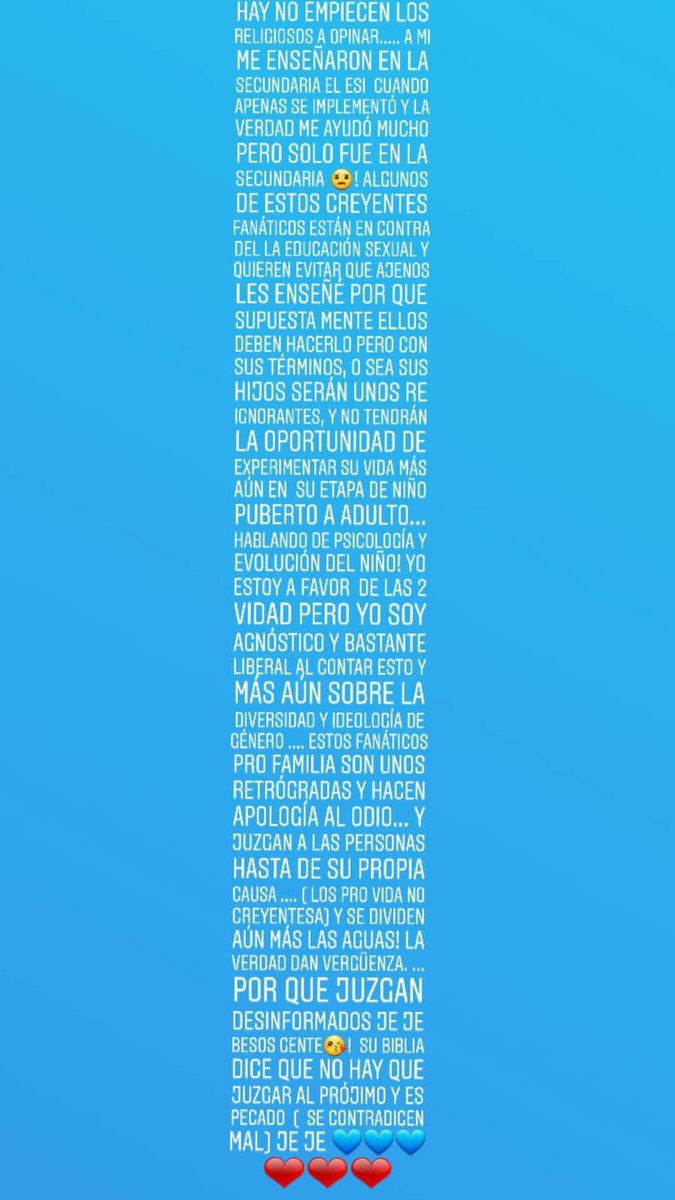 carolinagrunge's tweet photo. ESI ( EDUCACIÓN SEXUAL INTEGRAL) ... OPINIÓN  #agnoaticaporlas2vidas ❤💙😉 ( religiosos no se ofendan) 😬😑😒 https://t.co/JZ3FJvFaJo