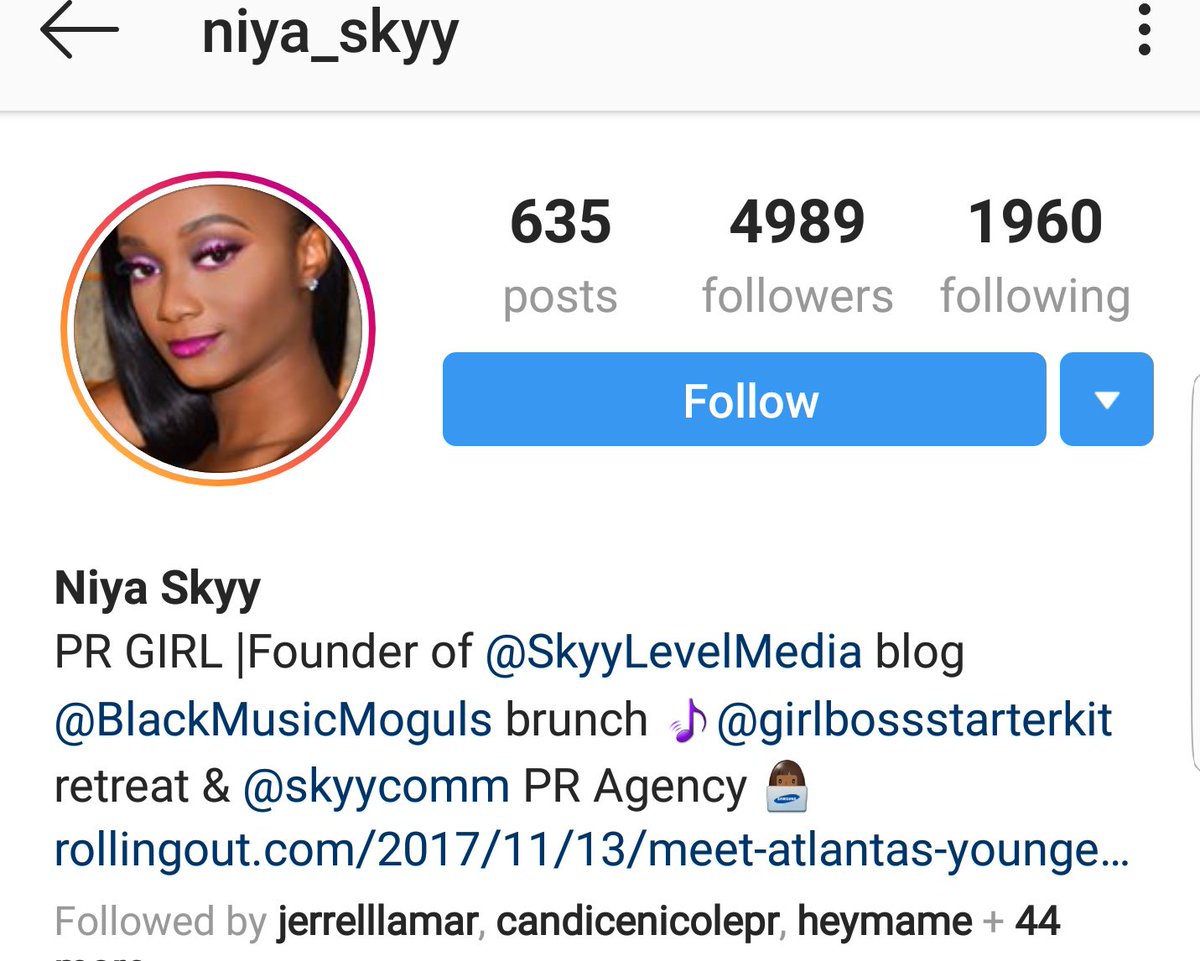 Nita SkyyIG: Niya_skyPRFounder of SkyyLevelMedia blogBlack Music Moguls brunch Girl boss starter kit SkyyComm PR agency