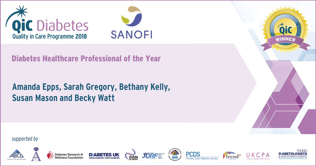 Congratulations to our winners – Amanda Epps, Sarah Gregory, Bethany Kelly, Susan Mason and Becky Watt @Amandaepps123 @love_sarahjane @sotonDSN @susanmason66 @RebeccaWatt89 @DSNforumUK #QiCDiabetes