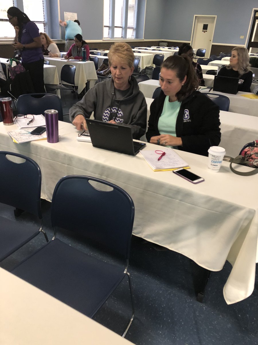 LinelleBrunson's tweet photo. Facilitating Virtual Manipulatives Workshop at GCTM Conference with @ByrdTeaching #TeacherEngagement #DoingtheMath @MathRcps https://t.co/CQij3Y7JfH